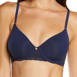 Natori Bliss Perfection Underwire Contour Bra in Midnight Navy
